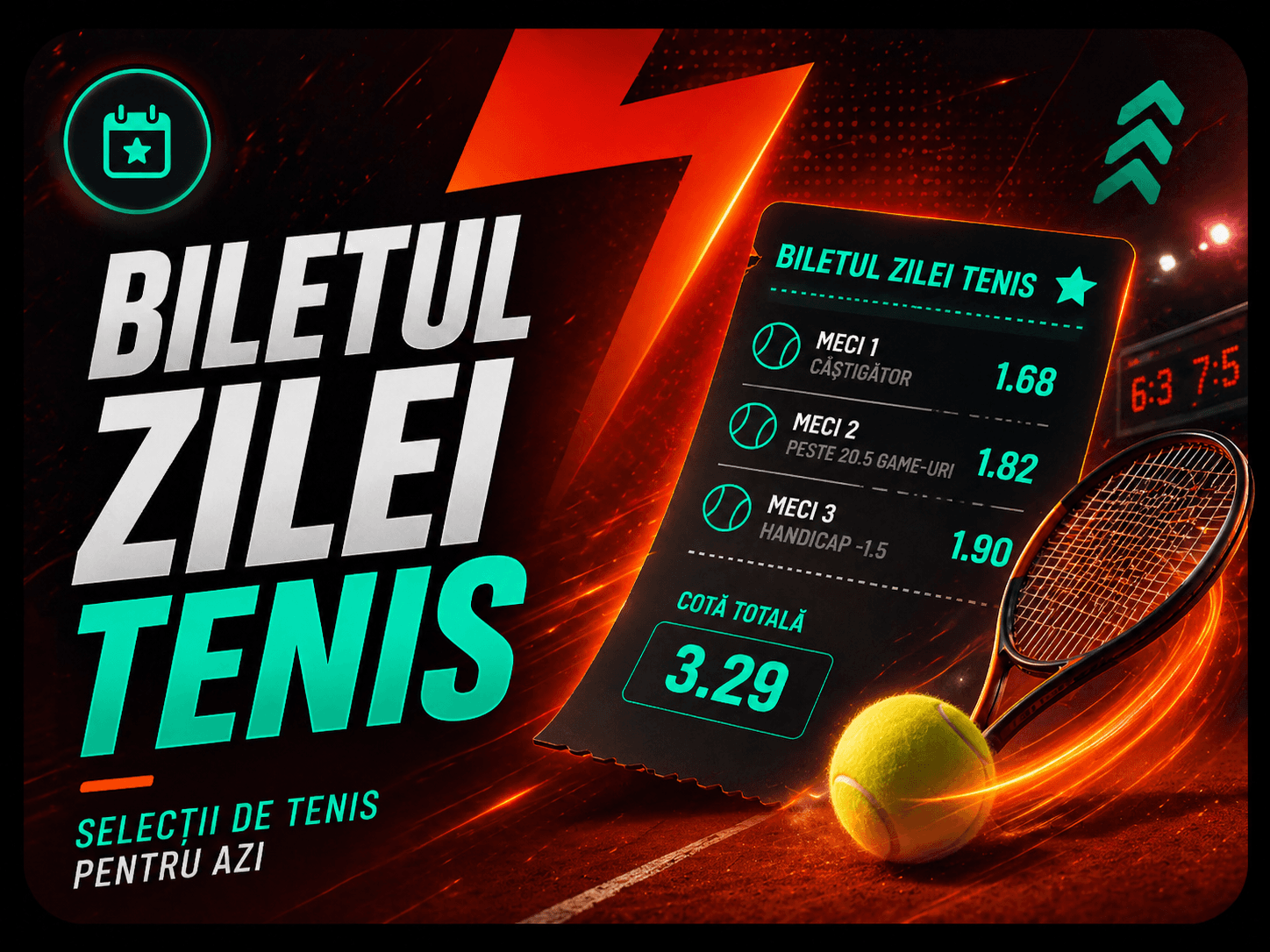 Biletul Zilei Tenis