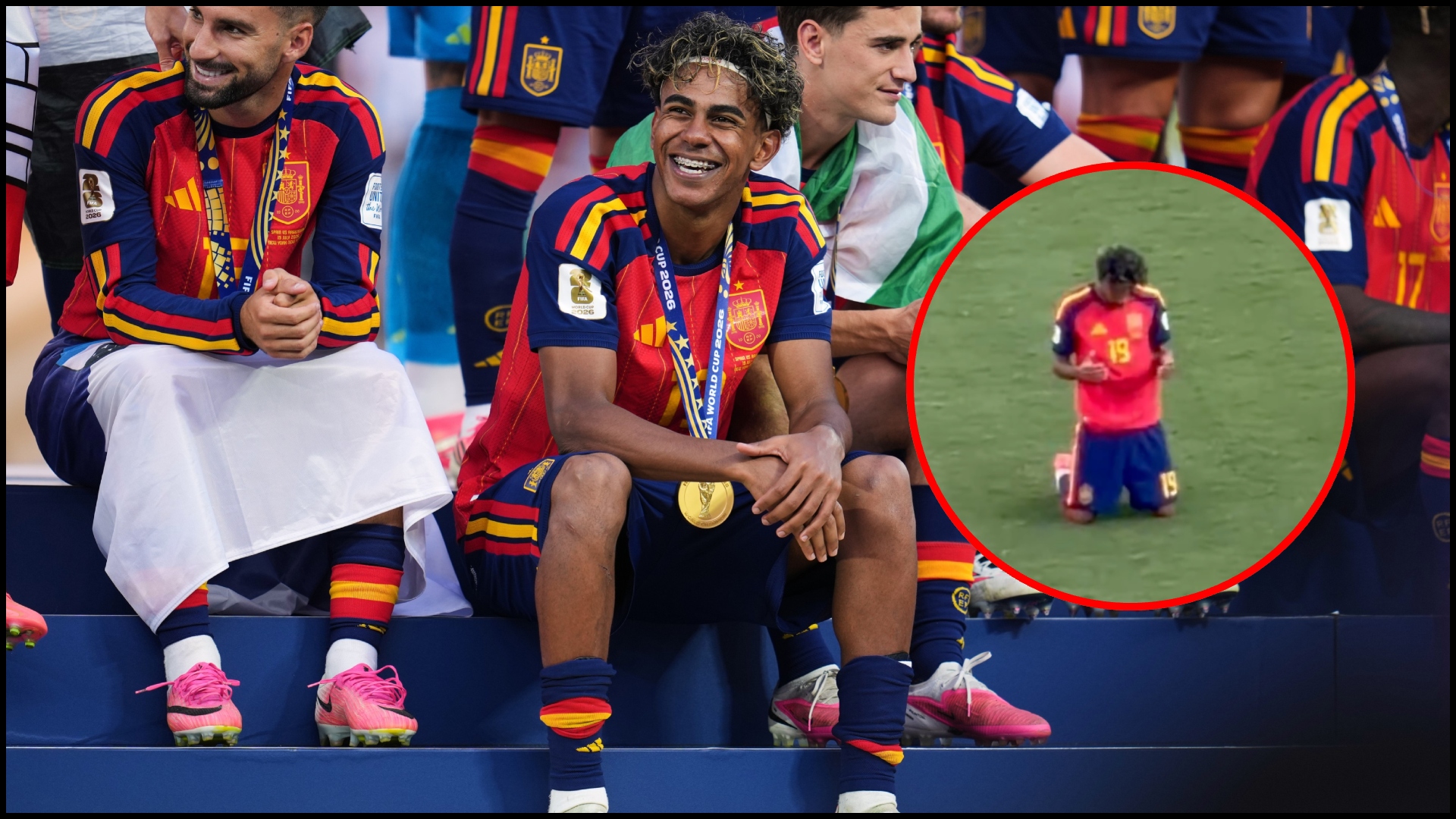 Lamine Yamal, în genunchi: gestul nevăzut după finala Mondialului