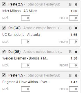 Bilet goluri 15.10.2017 | ”Derby della Madonnina”, in prim plan!