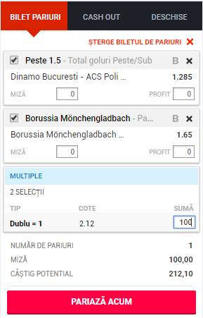 Biletul Zilei 20.04.2018 | Un meci din Liga I și unul din Bundesliga formează tichetul de vineri