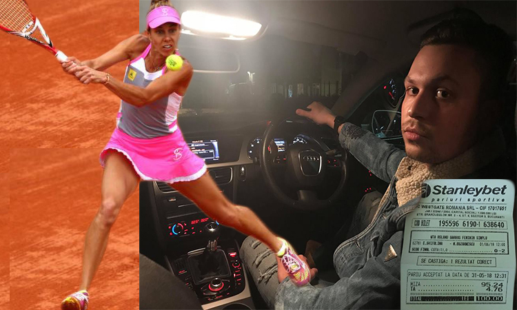 Cea mai mare cotă prinsă în tenis de un român. S-a întâmplat la meciul lui Mihaelei!