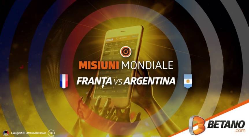 Promoție de 100 RON pentru Franța – Argentina. O activezi pe loc!