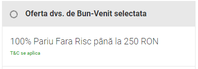 oferta bun venit unibet