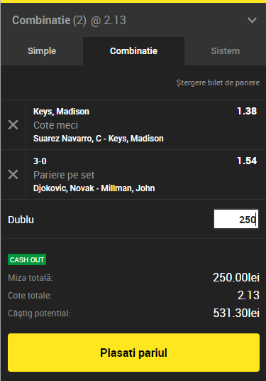 Biletul Zilei Unibet 05.09.2018