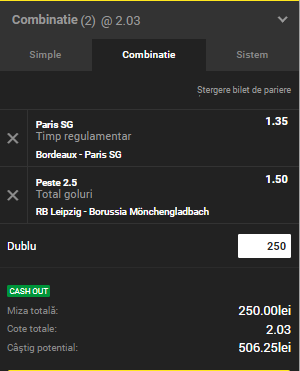Biletul Zilei Unibet 02.12.2018. Două ponturi de încredere pentru această duminică